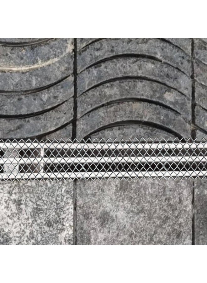 Gutter protection net gutter protection, gutter blade protection net, aluminum 5-inch x 16.4-foot blade filter gutter protection roller, gutter cover net, rainwater ditch, gutter net (1 roll) - Image 1